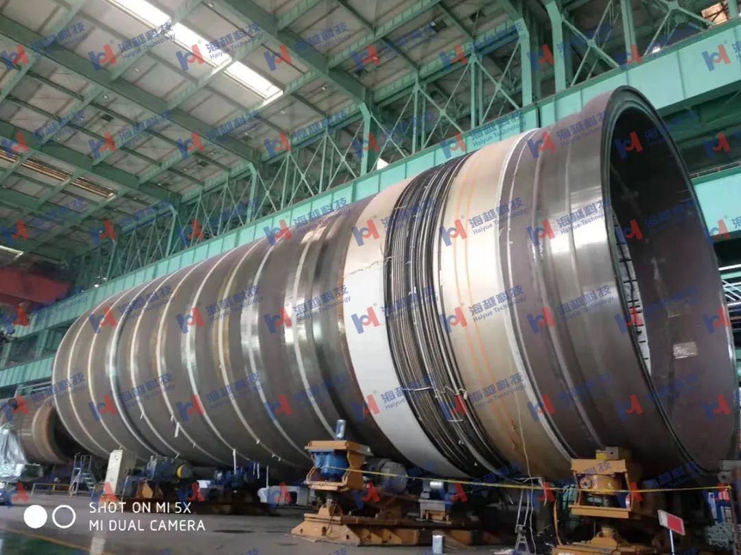 直徑8800mm，壁厚288mm，熱處理溫度620±20℃
