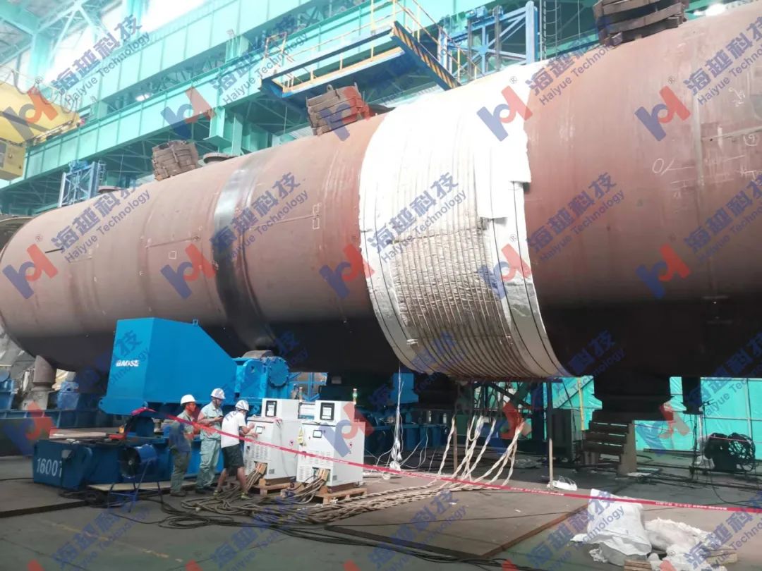 直徑5900mm，壁厚138+8mm，熱處理溫度550±10℃