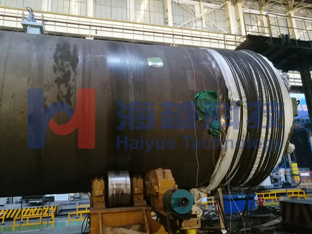 直徑3463mm，壁厚143.5mm，熱處理溫度595-620
