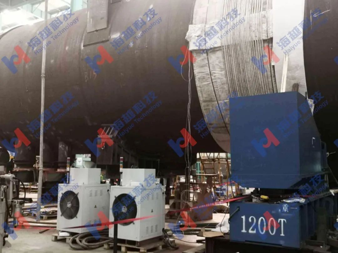 外徑5564mm，壁厚126+6（鈦復(fù)合板）mm，熱處理溫度560±10℃